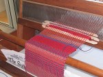 Students samples on the loom