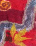Sue J section of group felted rug aug 07